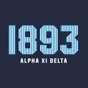 Alpha Xi Delta Striped Year Text PR Hoodie