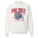 Phi Delta Theta Football Helmet Homecoming Crewneck 2
