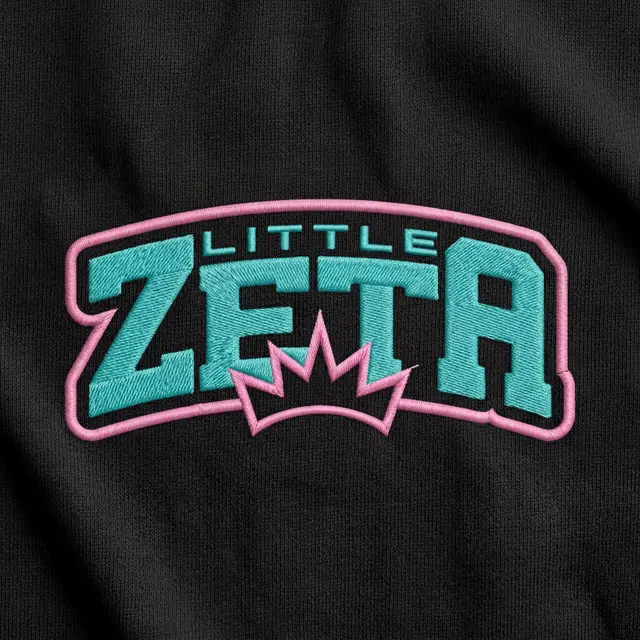 Zeta Tau Alpha Bold Block Lettering Big Little Reveal Tank