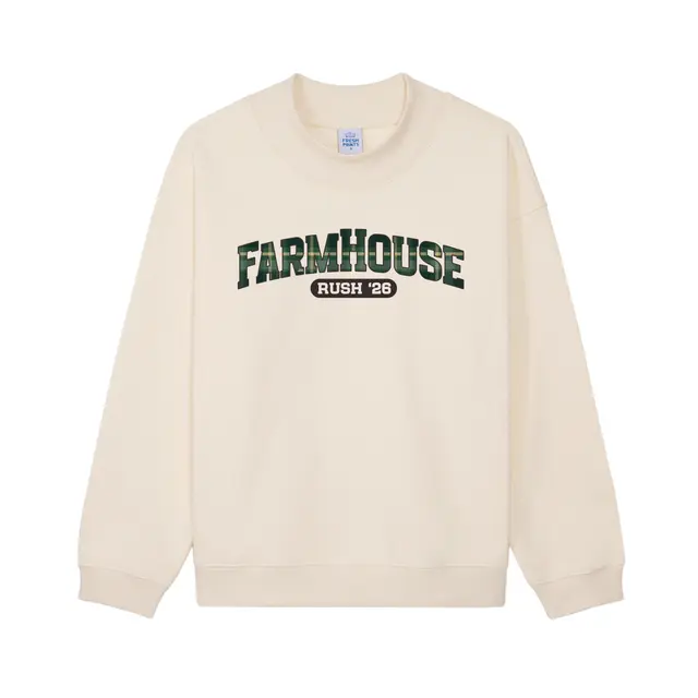 Farmhouse Plaid Lettering Rush Sweater 2