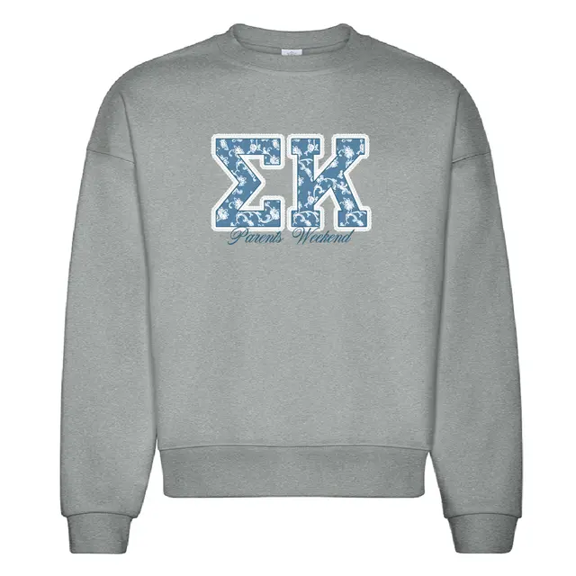 Sigma Kappa Lace Pattern Parents Weekend Crewneck-2