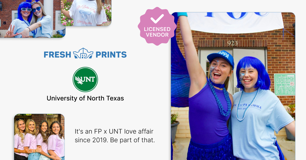 Licensed University of North Texas Merch | Fresh Prints