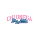 Chi Omega Bold Pink and Blue Big Little Reveal Tank