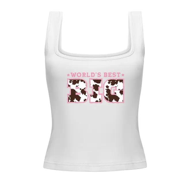 Delta Zeta Cow Print Big Little Reveal Tank 2