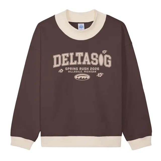 Delta Sigma Phi Hand Drawn Letters Rush Sweater 2