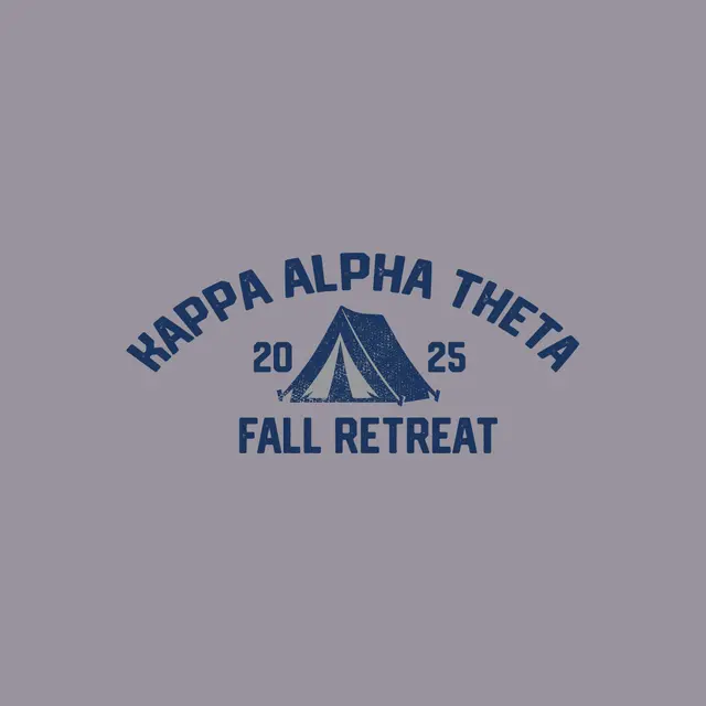 Kappa Alpha Theta Tent Graphic Fall Retreat Tank