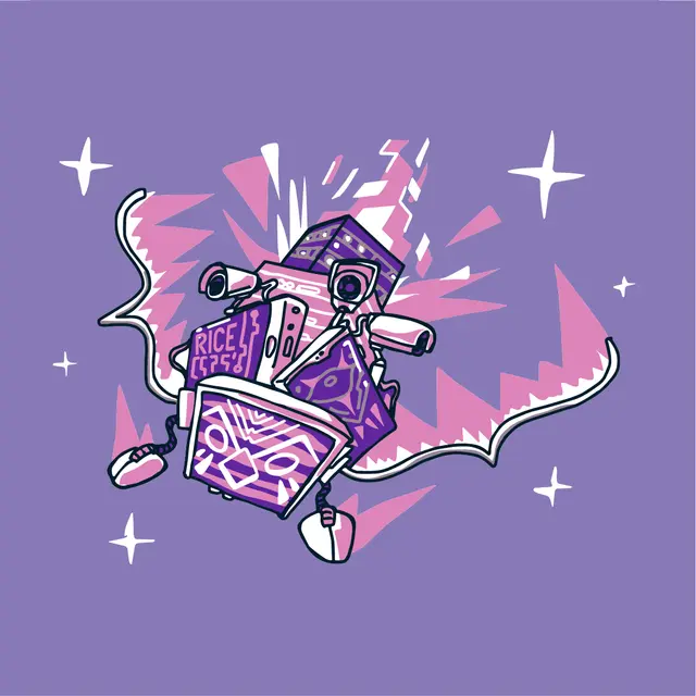 Rice Club Robot with Stars PR Shirt