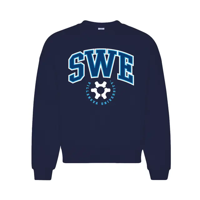 Society of Women Engineers Bold Block Lettering PR Crewneck 2