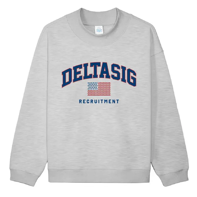 Nautical Themed Varsity Graphic Recruitment Sweater Design for Delta Sigma Phi