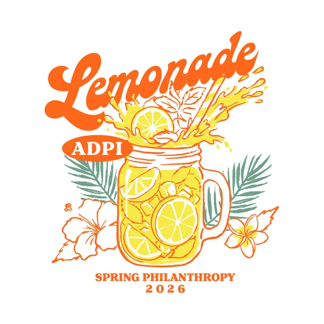 Alpha Delta Pi Lemonade Illustration Philanthropy Shirt