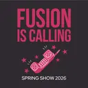 Fusion Block Lettering Telephone Spring Break Shirt