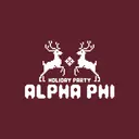 Alpha Phi Reindeer Pixel Art Holiday Party Sweater