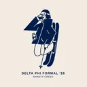 Delta Phi Skiing Graphic Formal Sweater