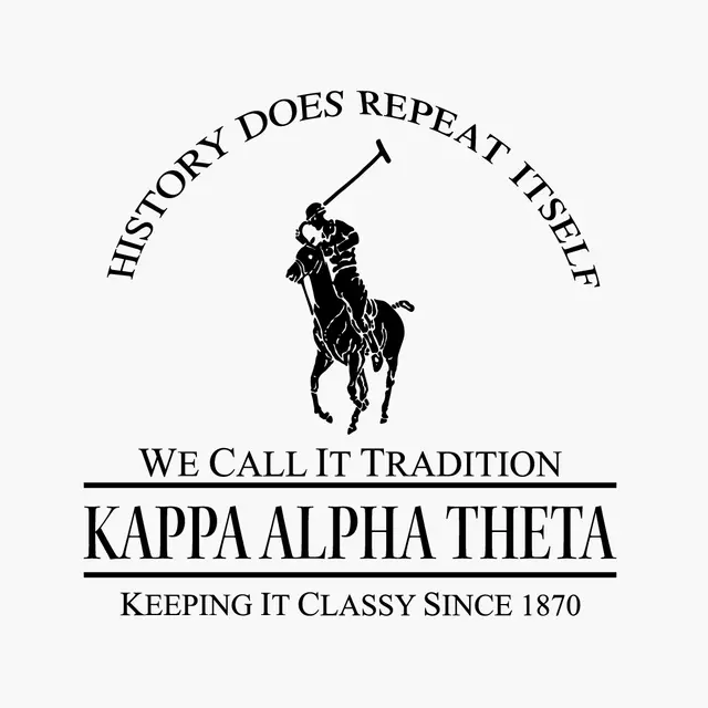 Kappa Alpha Theta Polo Rider Tradition PR Crewneck