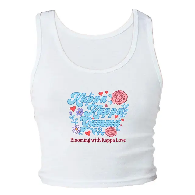 Kappa Kappa Gamma Floral and Heart PR Tank 2
