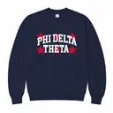 Phi Delta Theta Bold Stars Stacked Lettering PR Crewneck 2