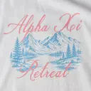 Alpha Xi Flowing Script Mountain Retreat Sweater