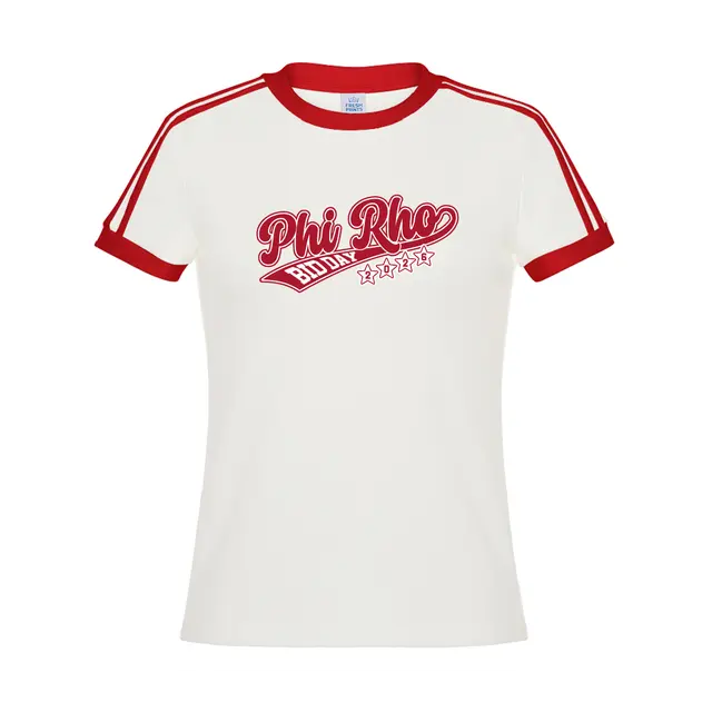 Phi Sigma Rho Flowing Script Bid Day Shirt 2