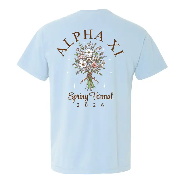 Alpha Xi Delta Floral Bouquet Spring Formal Shirt 2