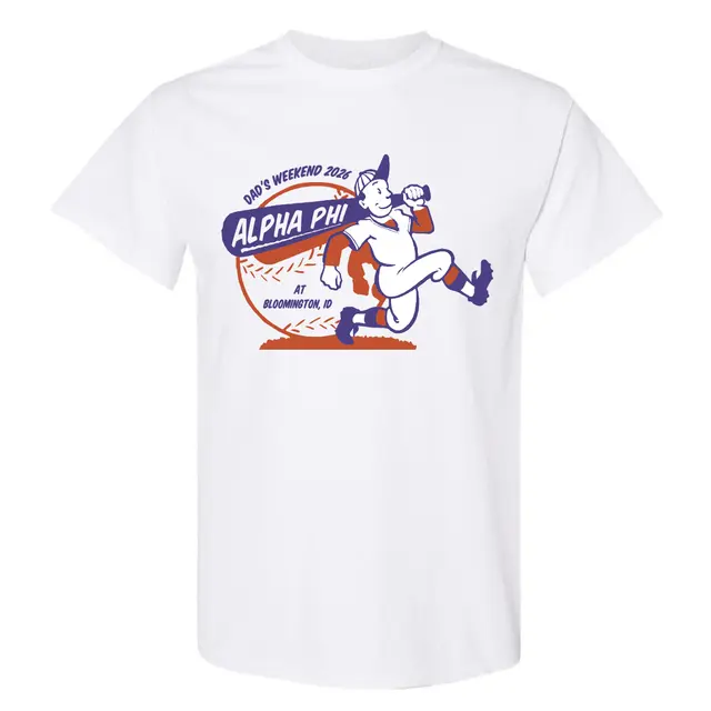 Alpha Phi Baseball Player Parent's Weekend Shirt 2