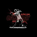 Alpha Gamma Delta Football Quarterback Game Day Crewneck