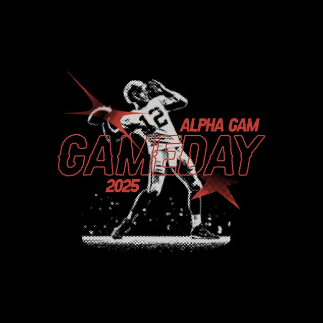 Alpha Gamma Delta Football Quarterback Game Day Crewneck