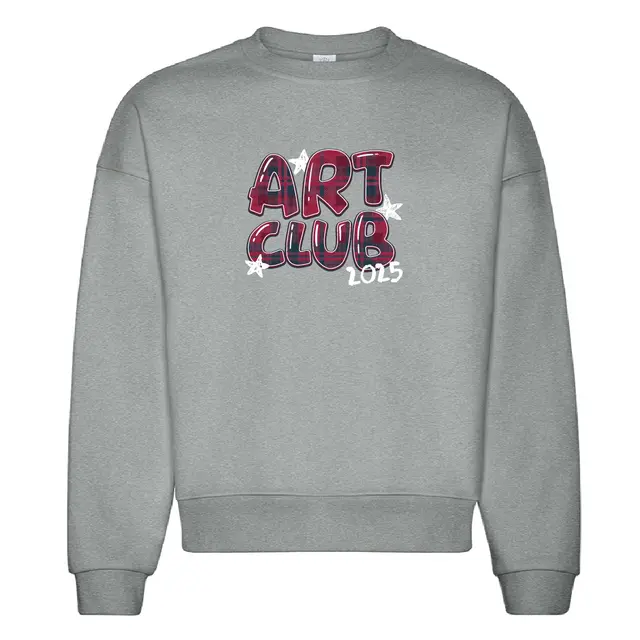Art Club Plaid Lettering Stars PR Sweater 2