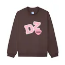 Delta Zeta Striped Text Heart Parents Weekend Sweater 2