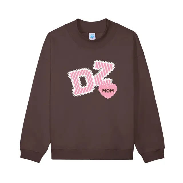 Delta Zeta Striped Text Heart Parents Weekend Sweater 2