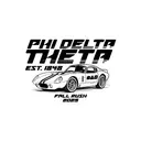 Phi Delta Theta Racing Car Text Fall Rush Shirt