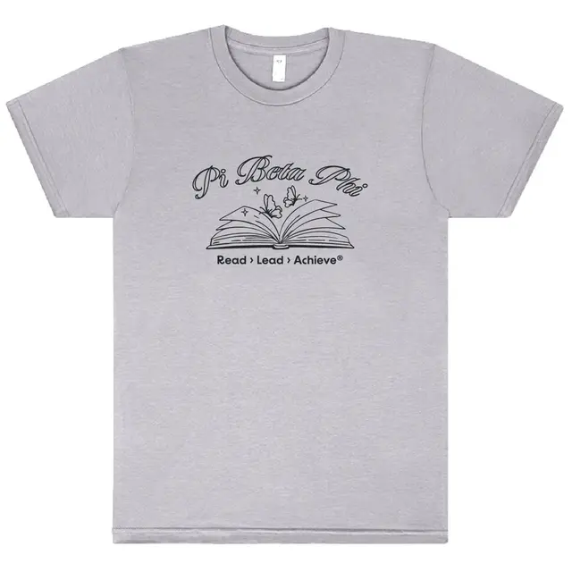 Pi Beta Phi Open Book with Butterflies Philanthropy Shirt 2