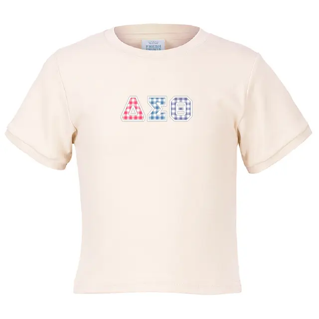 Delta Sigma Theta Gingham Letters PR Shirt 2