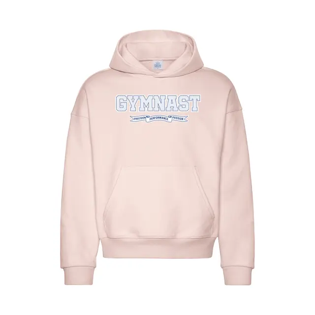 Gymnastics Club Striped Text PR Hoodie 2
