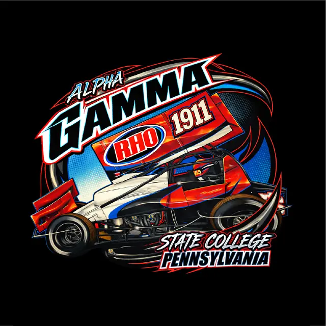 Alpha Gamma Rho Racecar Graphic PR Shirt