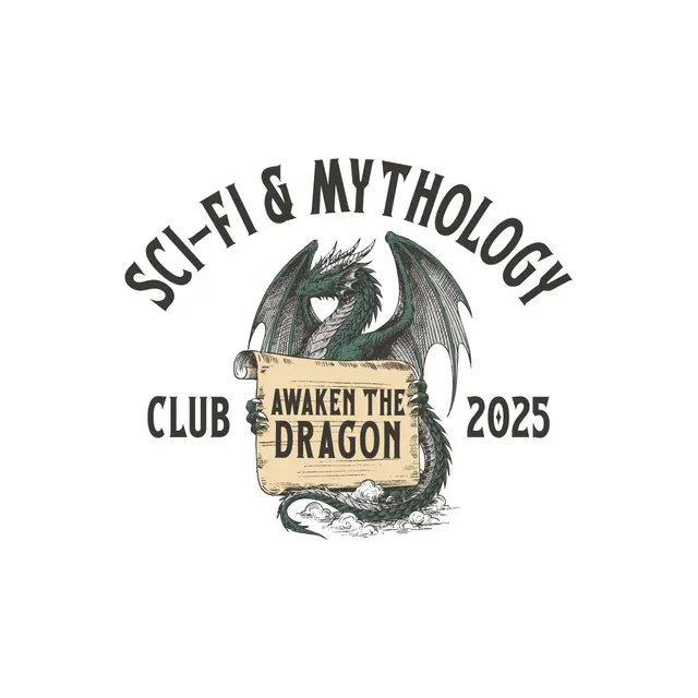 Sci-Fi & Mythology Club Dragon Illustration PR Crewneck