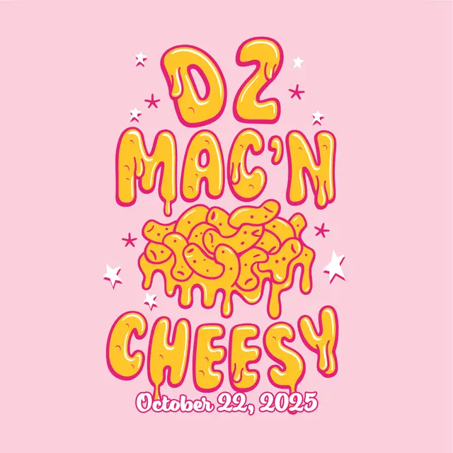 DZ Mac'N Cheesy Dripping Text Philanthropy Shirt