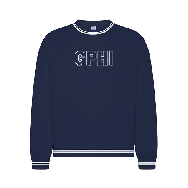Gamma Phi Beta Bold Block Lettering PR Crewneck 2