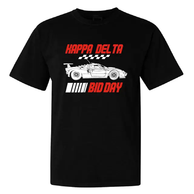 Kappa Delta Race Car Graphic Bid Day Shirt 2