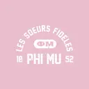 Phi Mu Arch Text in Pink PR Shirt