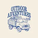 Outdoor Adventures Club Vintage Truck PR Hoodie