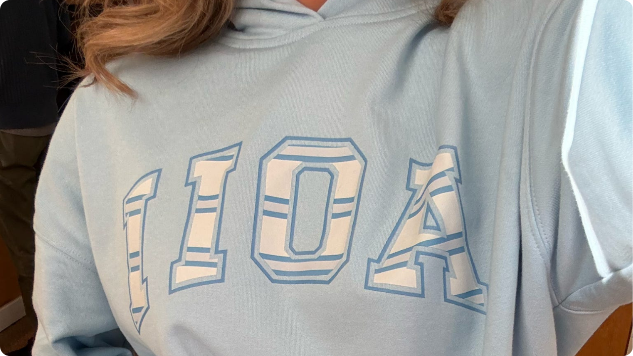 Fresh Prints Boston Heavyweight Hoodie in Ice Blue