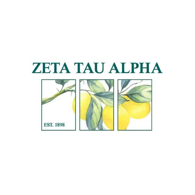 Zeta Tau Alpha Citrus Branch Art PR Shirt