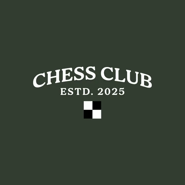 Chess Club Bold Block Text PR Hoodie