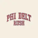 Phi Delta Theta Distressed Block Letters Rush Hoodie