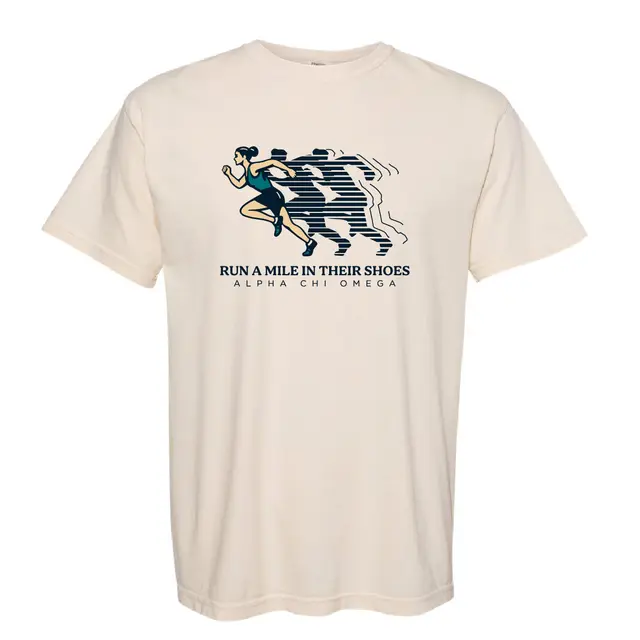 Alpha Chi Omega Running Silhouette Philanthropy Shirt 2