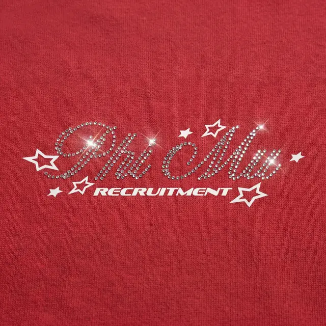Phi Mu Starry Script Recruitment Sweater