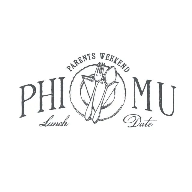 Phi Mu Cutlery Illustration Parents Weekend Hoodie