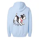 Delta Zeta Playful Dog Illustration Formal Hoodie 2