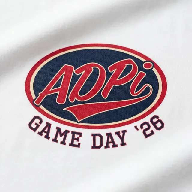 Alpha Delta Pi Retro Script Game Day Shirt