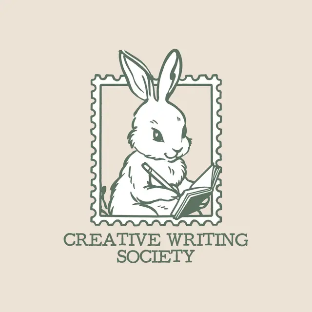Creative Writing Society Bunny with Pen PR Crewneck